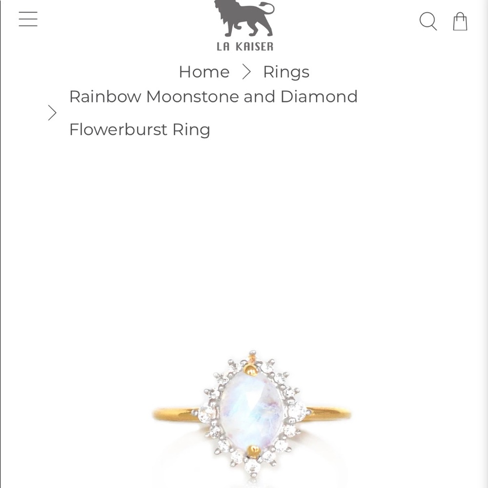 La Kaiser Flowerburst Ring, Size 8